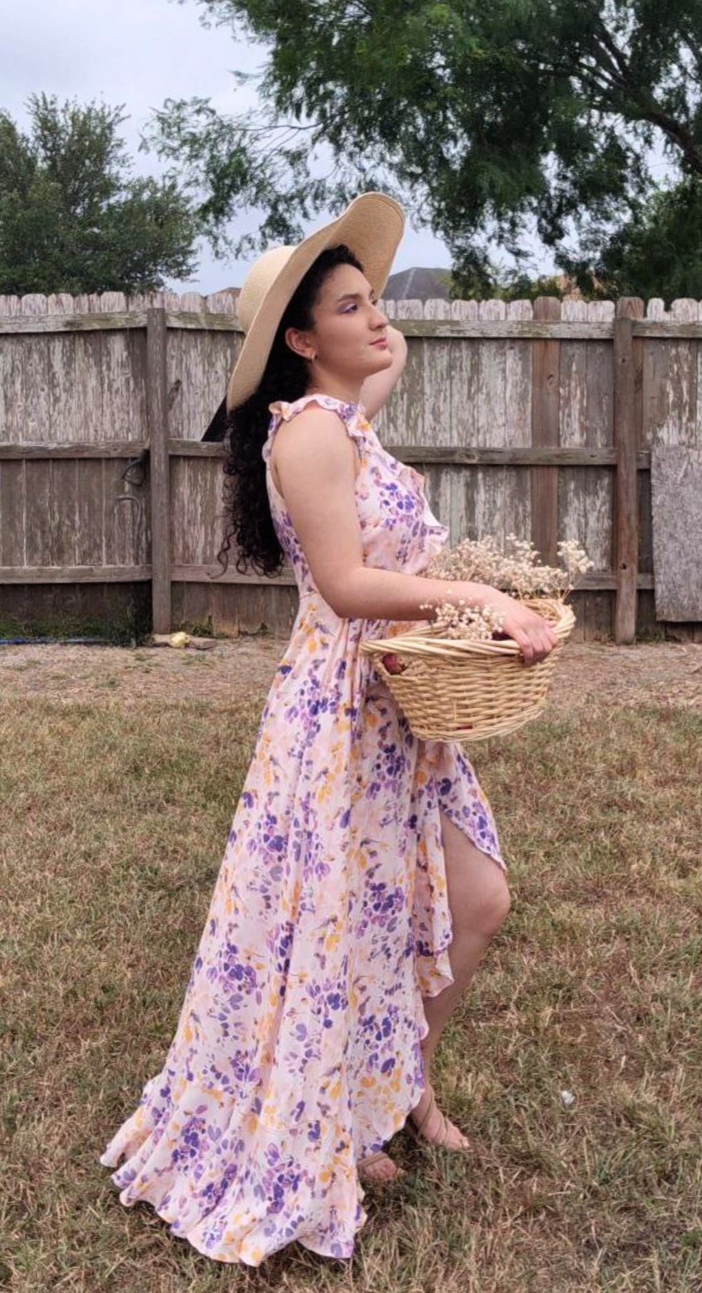 Refreshing floral dress