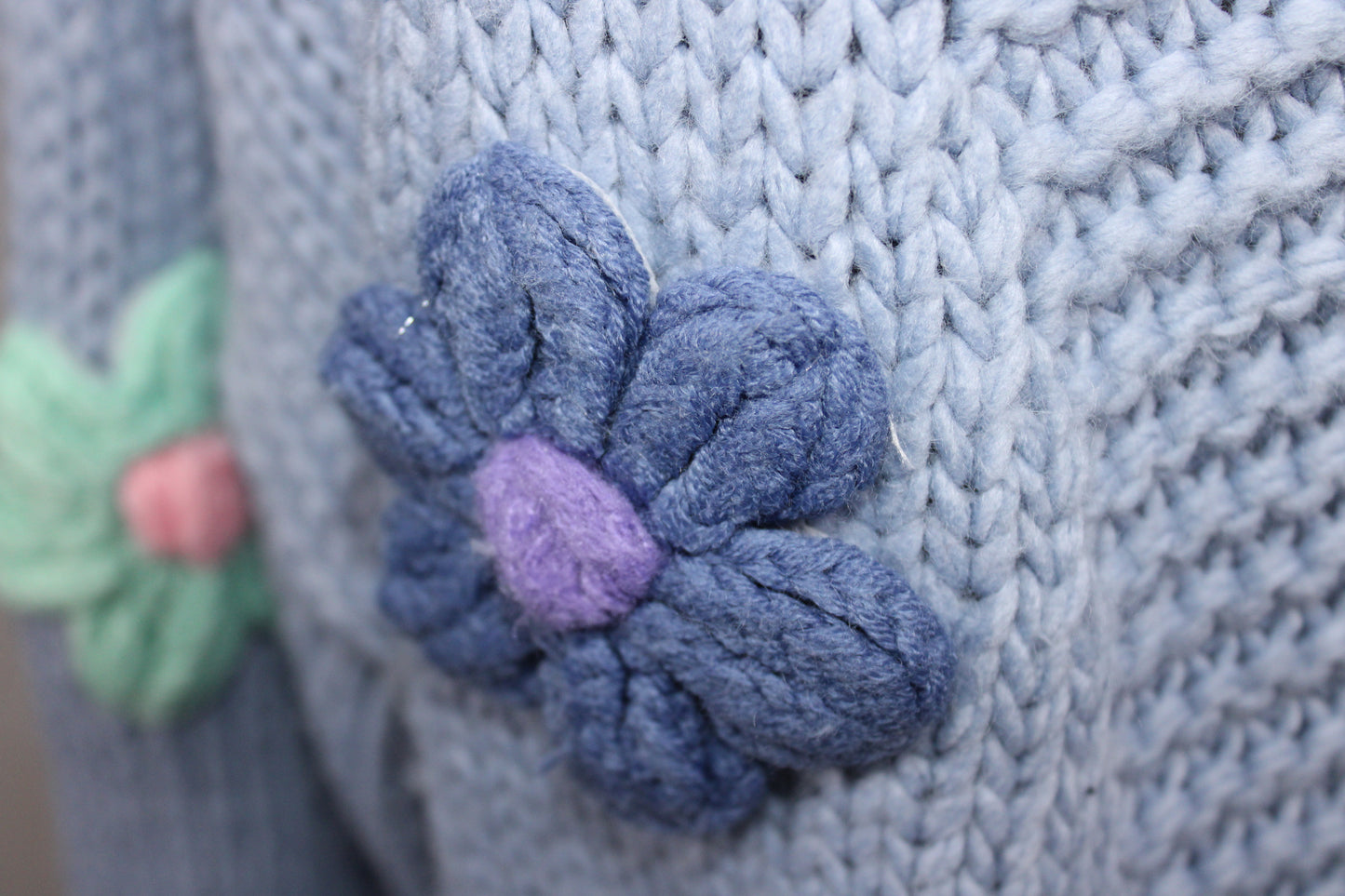 3D Flower Knit Cardigan